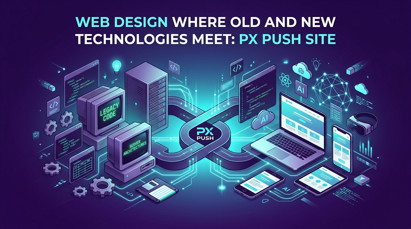 Eski ve Yeni Teknolojilerin Buluştuğu Web Tasarım: PX PUSH Sitesi