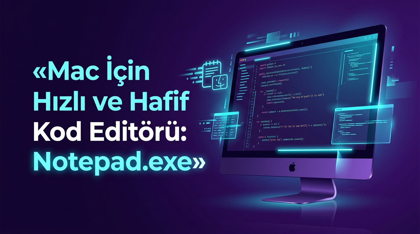 Mac İçin Hızlı ve Hafif Kod Editörü: Notepad.exe