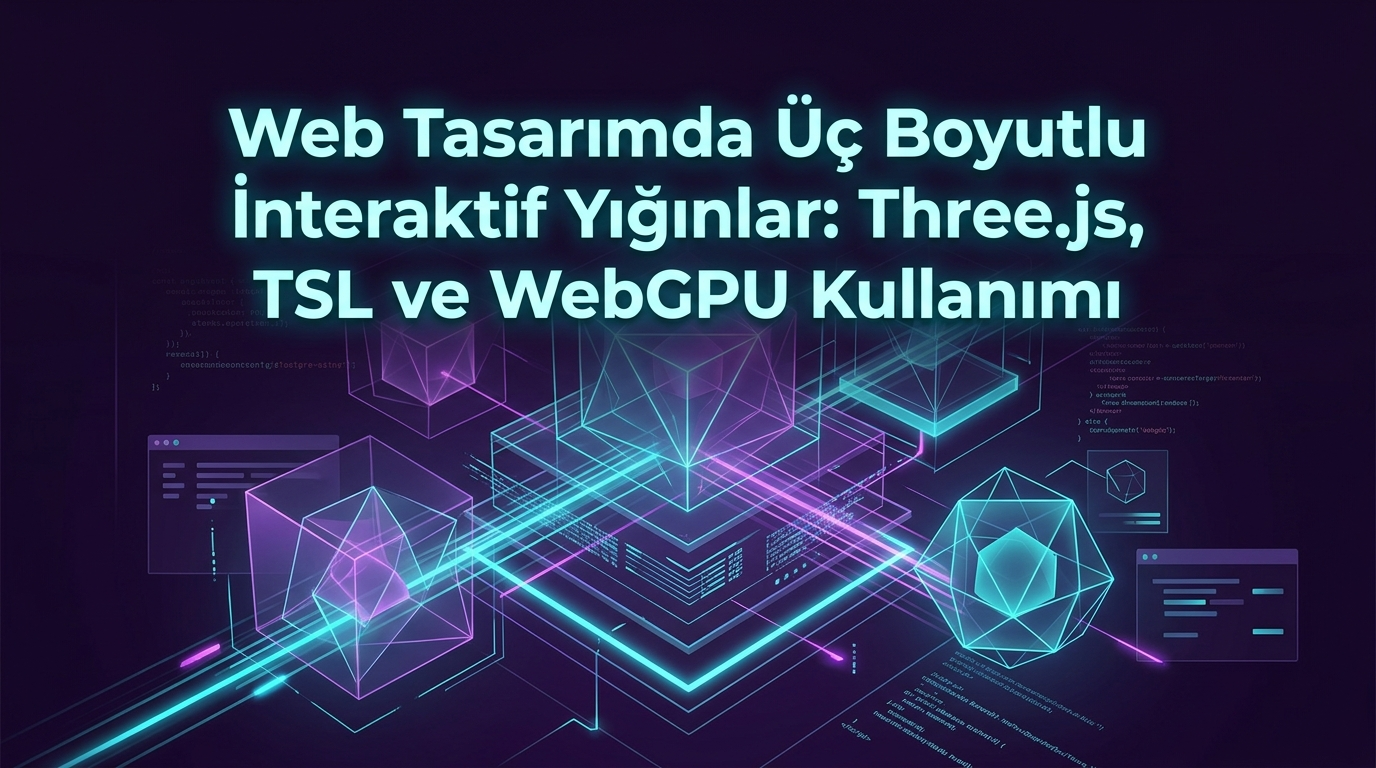 Web Tasarımda Üç Boyutlu İnteraktif Yığınlar: Three.js, TSL ve WebGPU Kullanımı