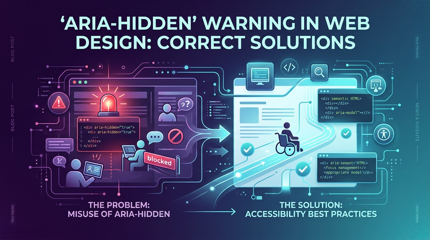 Web Tasarımında 'aria-hidden' Uyarısı: Doğru Çözüm Yolları