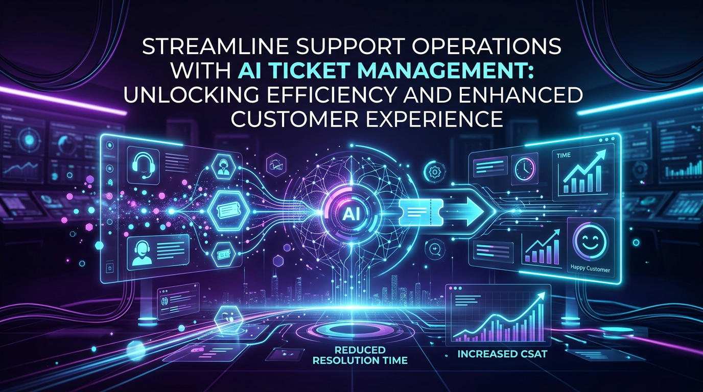 Streamline Support Operations with AI Ticket Management: Unlocking Efficiency and Enhanced Customer Experience